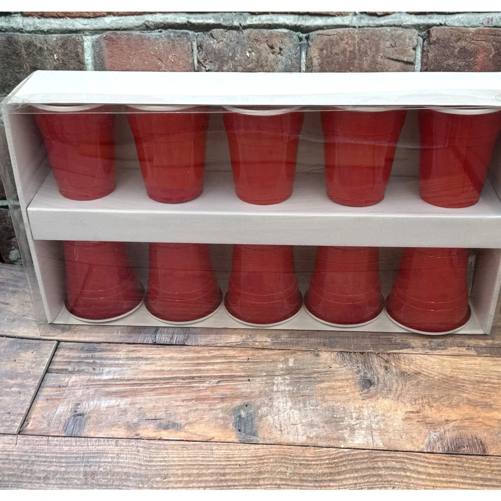 Red‎ Party Cup String Lights Set of 10 8.5 ft Battery Operated Party Novelty